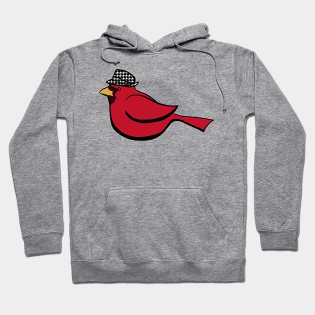 Houndstooth Cardinal Hoodie by kktibbs